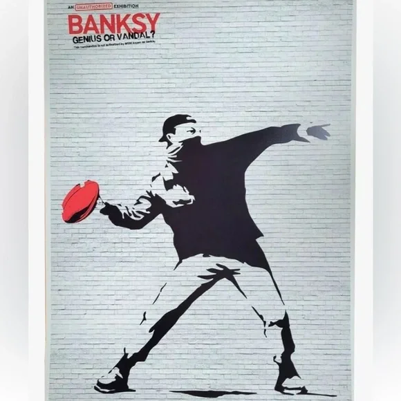 Banksy Genius or Vandal NYC Exhibition VIP Poster 16x24